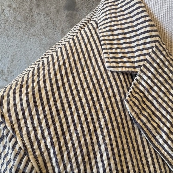 GAP Academia Preppy Striped Blazer Jacket Sz 2 - Picture 5 of 13